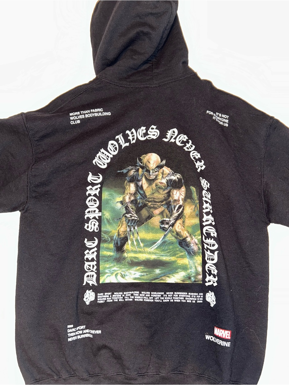 Darc Sport Black Wolverine Graphic Hoodie